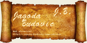 Jagoda Budović vizit kartica